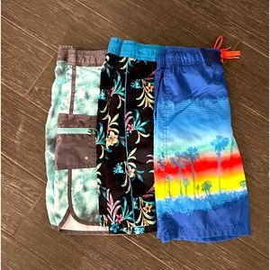 Lot of Three Boys Swim Trunks